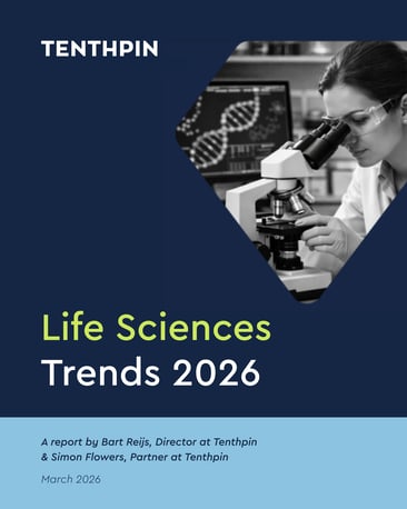Featured image: Life Sciences Trends 2026: title page of the whitepaper 