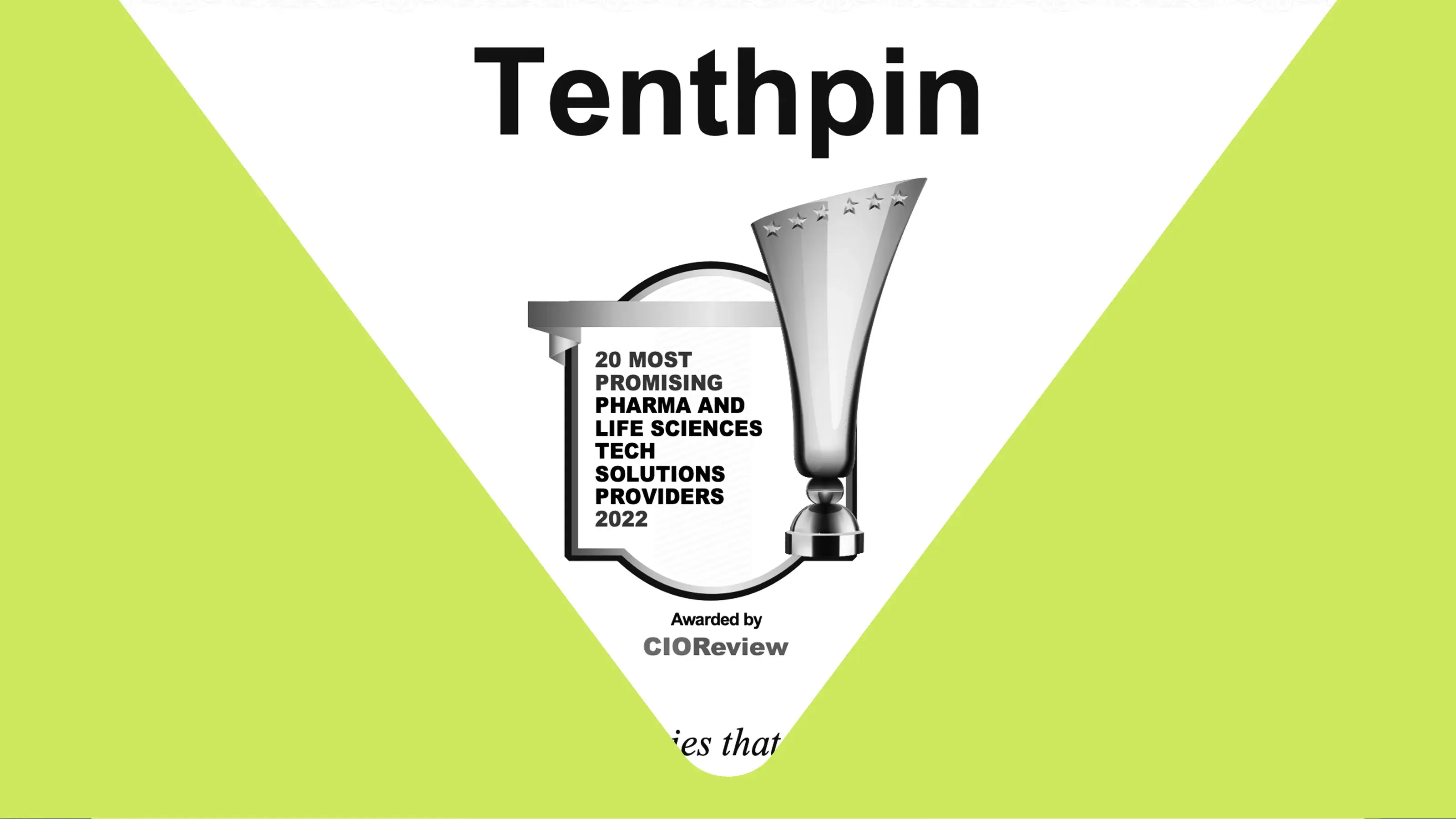 Featured image: Tenthpin in Top 20 most promising Pharma and Life Sciences Tech Solution Providers 2022