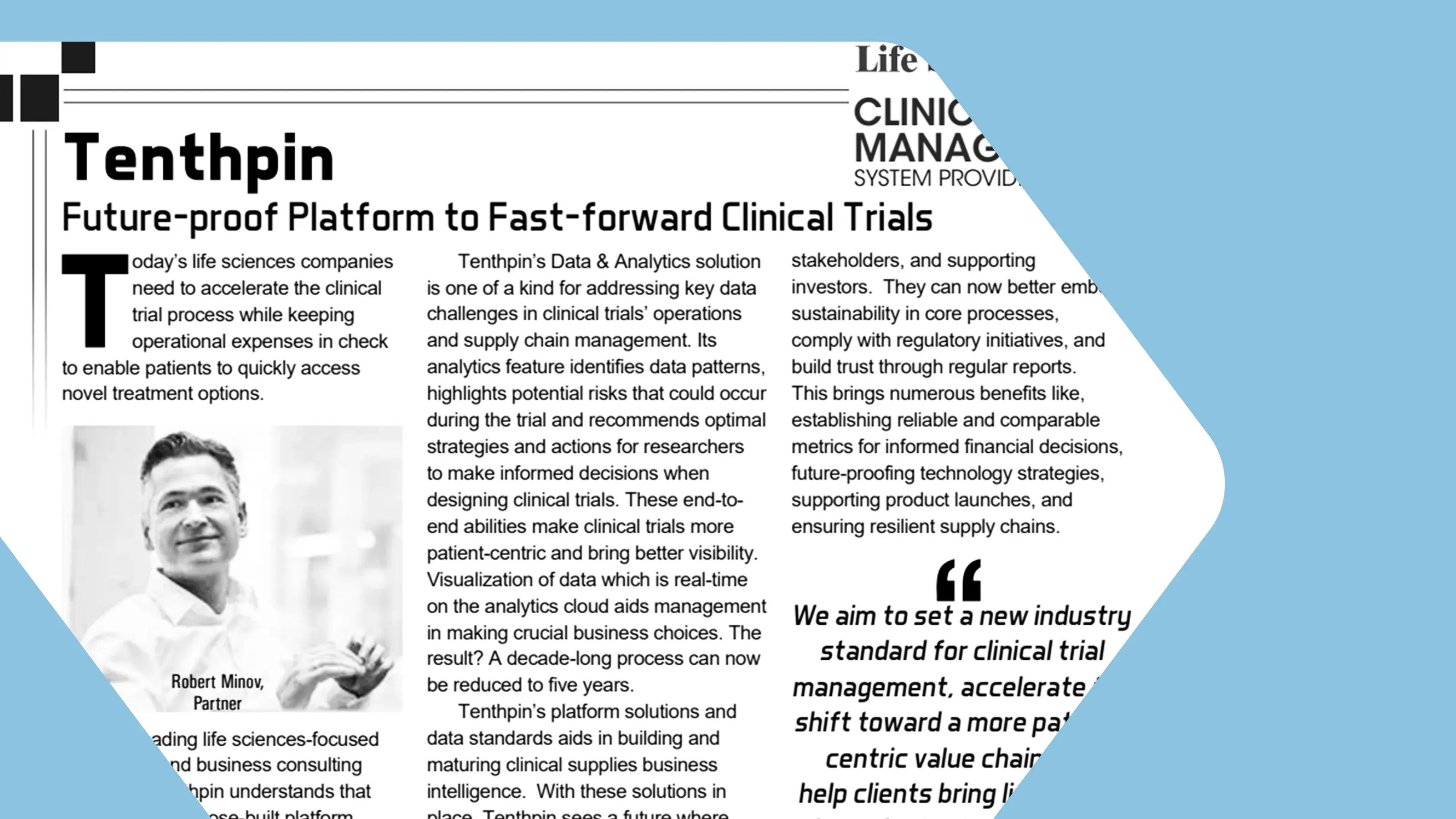 Featured image: A Data-driven Approach to Fast-forward Clinical Trials