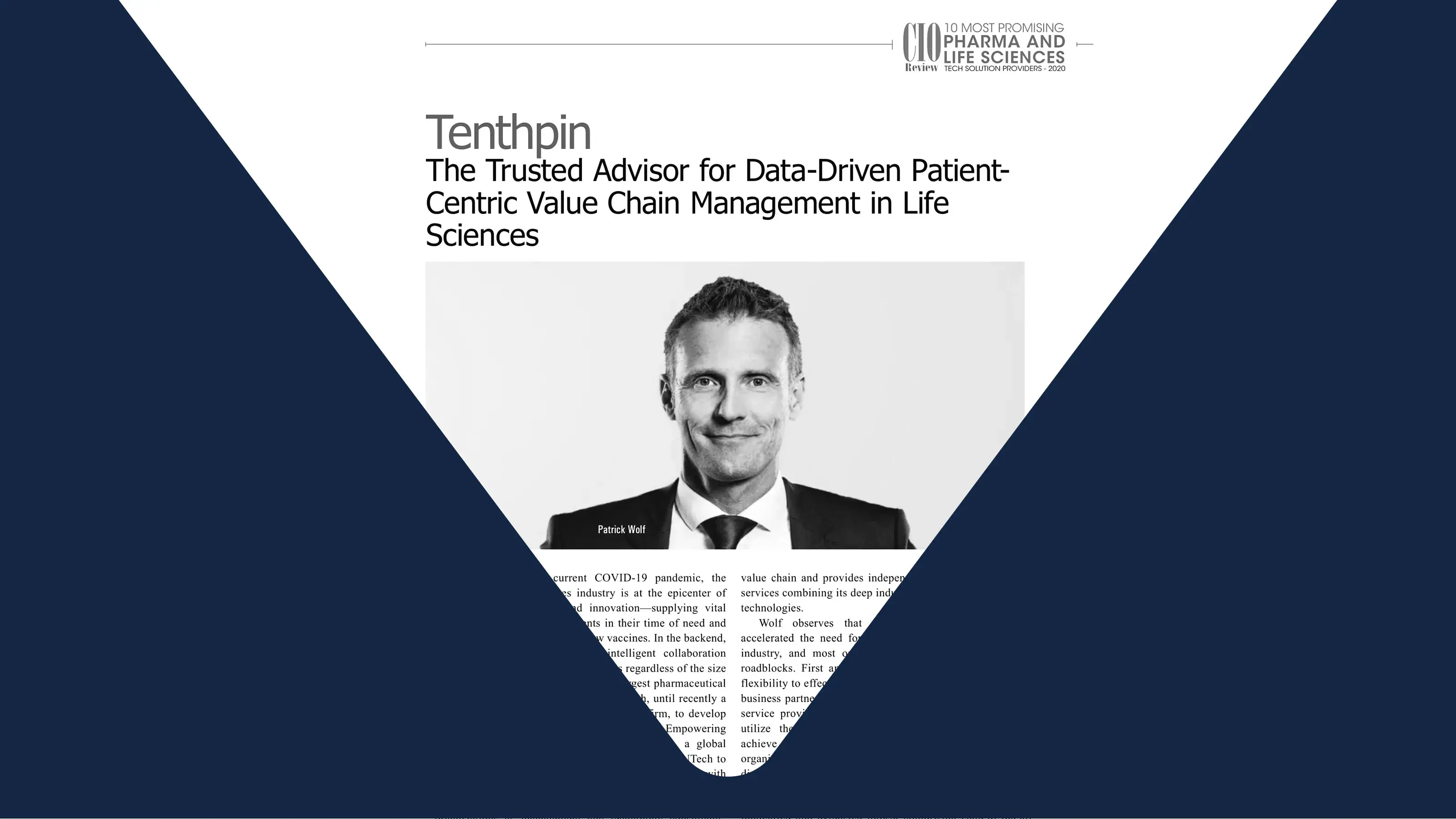 Featured image: Tenthpin in the top 10 Pharma & Life Sciences Tech Solution Providers 2020 